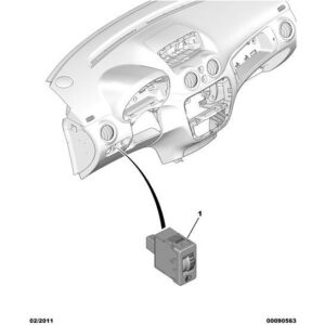 Citroen C2 2003-2007 Petrol Headlight Adjustment Control