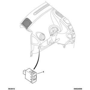 Citroen C1 2005-2009 Petrol Headlight Adjustment Control