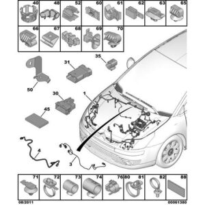 Citroen C4 2008-2010 Diesel Engine Harness Bracket