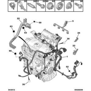 Citroen C3 2002-2005 Petrol Engine Harness Bracket