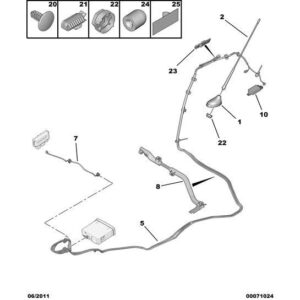 Citroen C5 2008-2021 Diesel Aerial Base