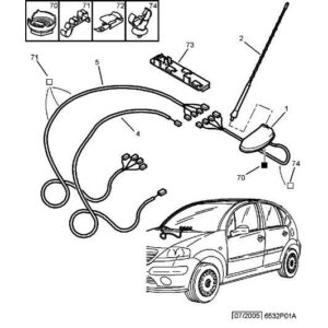 Citroen C3 2005-2009 Petrol Aerial Base