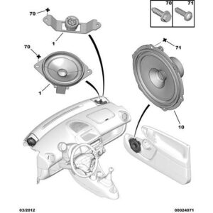 Citroen C1 2005-2009 Petrol Loudspeaker (Speaker)