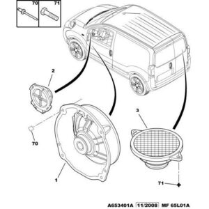 Citroen Nemo 2008-2015 Petrol Loudspeaker