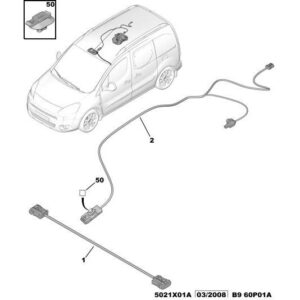 Citroen Berlingo 2008-2012 Petrol Interior Lamp Harness