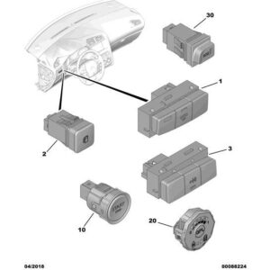 Citroen DS4 2010-2021 Petrol Sos Switch