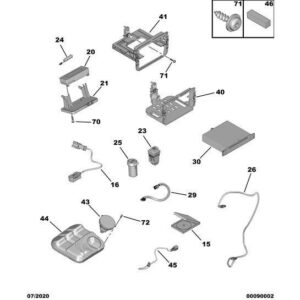 Citroen C4 2018-2020 Diesel Assistance Call Switch