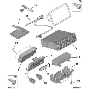 Citroen C3 2009-2013 Multifunction Video Screen Cable
