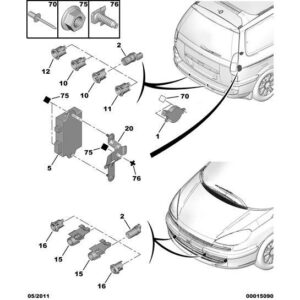 Citroen C8 2002-2008 Diesel Obstacle Detection Sensor