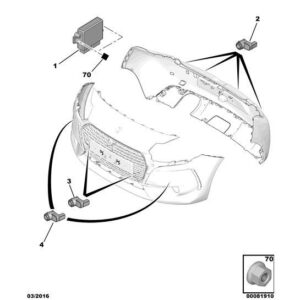 Citroen DS3 2010-2022 Petrol Obstacle Detection Electronic Unit