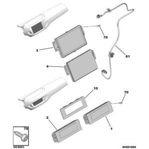 Citroen DS3 2010-2022 Petrol Multifunction Screen Panel
