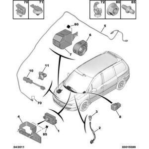 Citroen C8 2002-2008 Petrol Anti-Theft Alarm Sensor