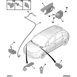 Citroen C4 2008-2010 Diesel Anti-Theft Alarm Sensor