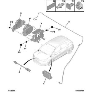 Citroen DS4 2010-2021 Diesel Anti-Theft Alarm Sensor