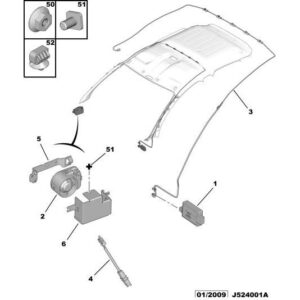 Citroen C3 2009-2013 Petrol Anti-Theft Alarm Sensor