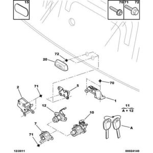 Citroen C1 2005-2009 Petrol Tailgate