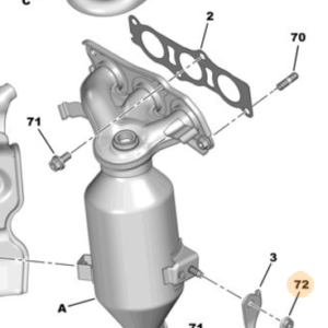 Citroen C1 2009-2012 Flanged Nut