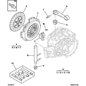 Citroen Saxo 1996-2004 Clutch Mechanism Screw