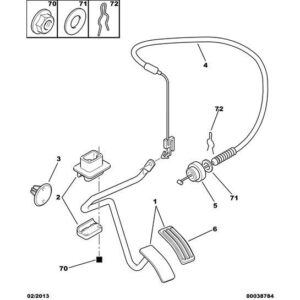 Citroen Saxo 1996-2004 Accelerator Cable Pin