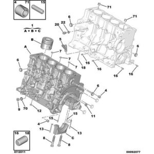 Citroen DS5 2011-2021 Petrol Centring Pin