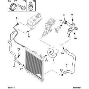 Citroen Berlingo 2006-2008 Petrol Pipe Fastener Clip