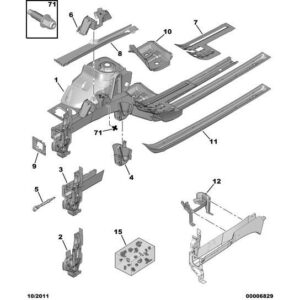 Citroen C4 2008-2010 Petrol Front Bumper Fixings