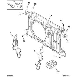 Citroen C5 2001-2004 Diesel Cool Air Anti-Recycl Partition