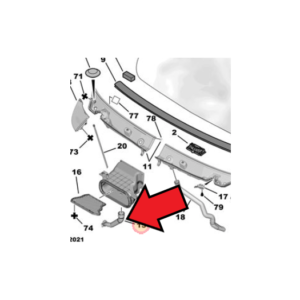 Citroen Relay 2006-2022 Scuttle Panel Water Pipe