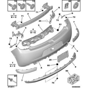 Citroen C3 2009-2013 Petrol Bumper Support Set