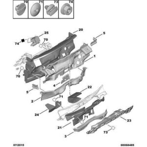 Citroen Berlingo 2015-2018 Petrol Retaining Clip