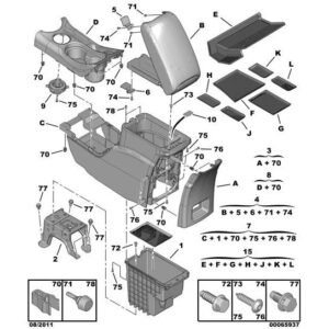 Citroen C-Crosser 2007-2012 Diesel Glove-Box Lid Stop