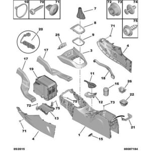 Citroen DS4 2010-2021 Diesel Hand Brake Lining Housing