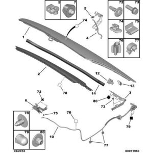 Citroen C3 2005-2009 Petrol Bonnet Lock
