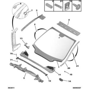 Citroen DS4 2010-2021 Diesel Air Intake Grille Bracket