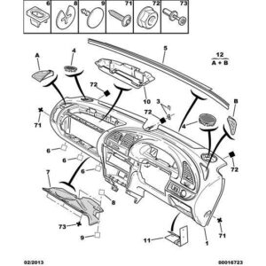 Citroen Xsara 2000-2004 Petrol Loudspeaker Grille