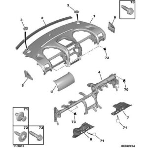 Citroen Dispatch 2007-2011 Diesel Side Mounting Cover Left