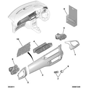Citroen DS3 2010-2022 Petrol Heater Air Distribution
