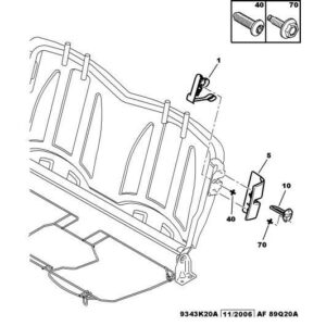 Citroen C1 2005-2009 Petrol Seat Back Striker