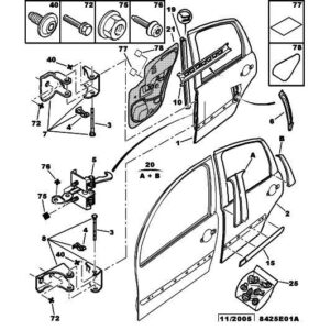 Citroen C3 2002-2005 Petrol Door Protector