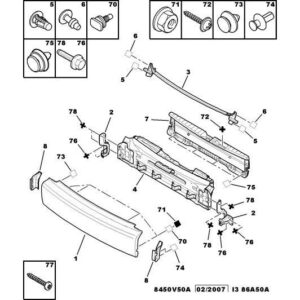 Citroen C-Crosser 2007-2012 Diesel Tailgate Hinge Left
