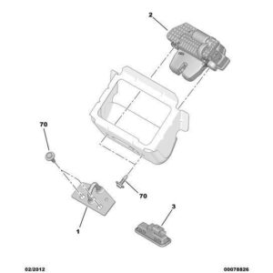 Citroen DS3 2010-2022 Petrol Tailgate Lock