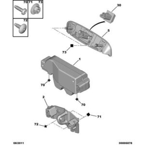 Citroen C4 2008-2010 Petrol Assembly Striker
