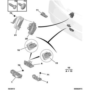 Citroen C8 2002-2008 Petrol Tail-Gate Striker