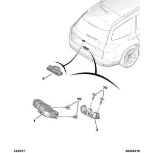 Citroen C5 2008-2021 Diesel Tail-Gate Striker