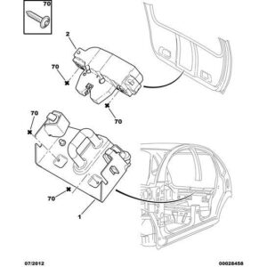 Citroen C3 2002-2005 Petrol Tail-Gate Striker