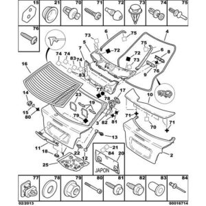 Citroen Xsara 2000-2004 Petrol Tailgate Prop