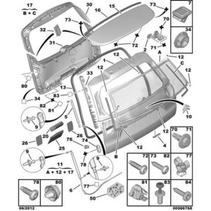 Citroen C5 2008-2021 Diesel Tailgate Prop