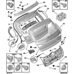 Citroen C4 2018-2020 Diesel Tailgate Buffer