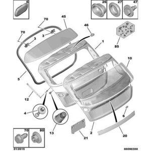 Citroen DS4 2010-2021 Diesel Rear Spoiler Seal