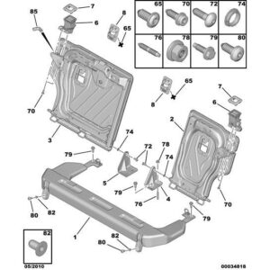 Citroen C3 2009-2013 Petrol Seatback Lock